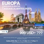 Mega Europa saliendo desde Aguascalientes