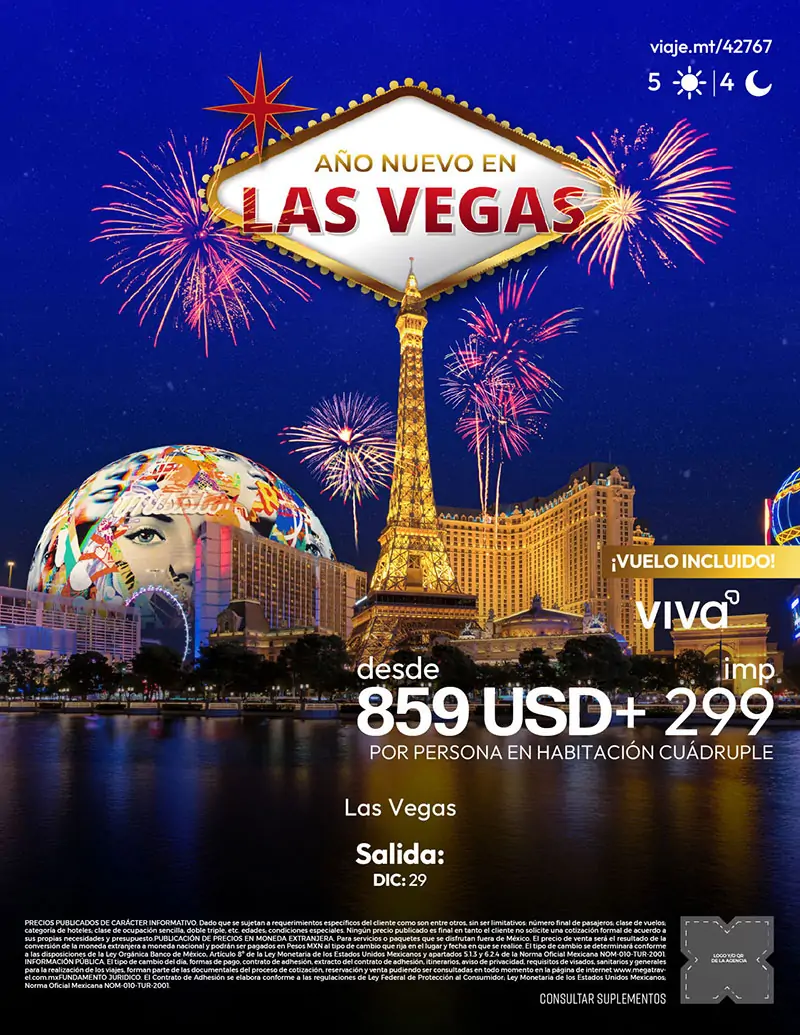 Año nuevo en Las Vegas