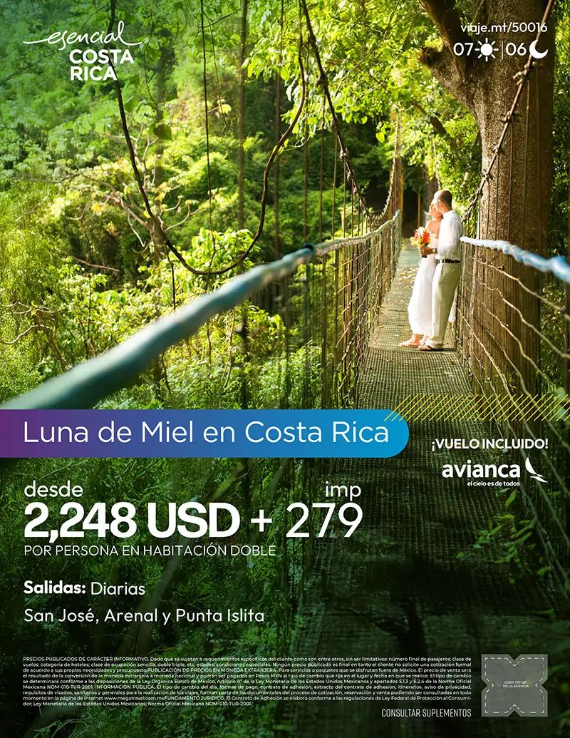 Luna de miel en Costa Rica