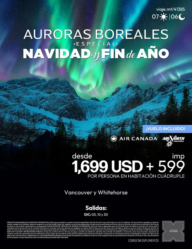 Auroras boreales. Especial Navidad y fin de año 2025