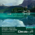 Rocosas, Whistler, Victoria y Vancouver