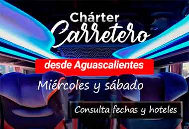 Charter carretero desde Aguascalientes