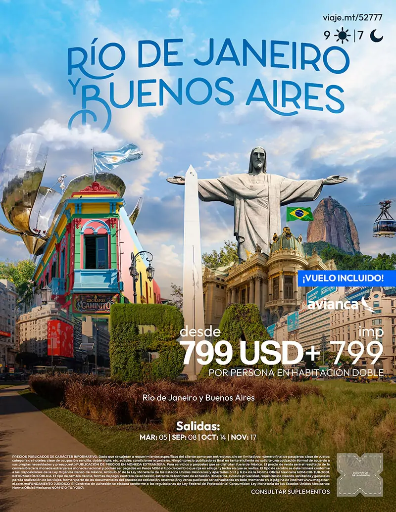 Rio de Janeiro y Buenos Aires