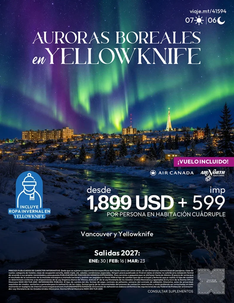 Auroras Boreales en Yellowknife